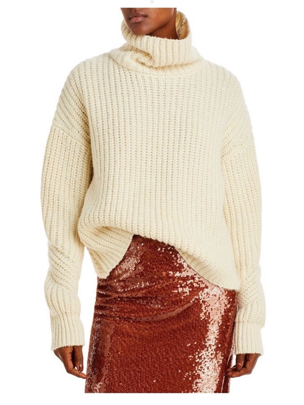 NWOT- A.L.C Clayton Turtleneck split back Sweater